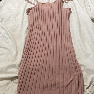 Pink spaghetti strap dress